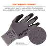 Proflex By Ergodyne Nitrile-Coated Gloves Microfoam Palm 12-Pair, Gray, Size XL 7000-12PR